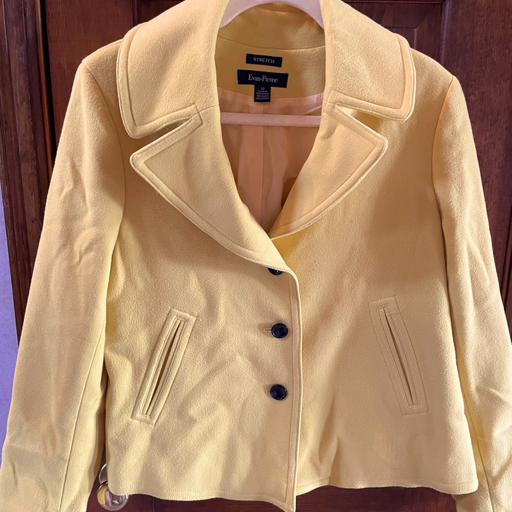 Golden yellow Evan-Picone Coat